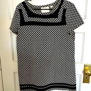 Anthropologie Postcard Black/White Tunic - Medium